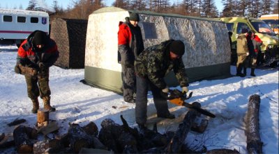 СПАСАТЕЛИ ПРОВЕЛИ УЧЕБНУЮ ТРЕНИРОВКУ ПО ПОИСКУ ПОСТРАДАВШЕГО