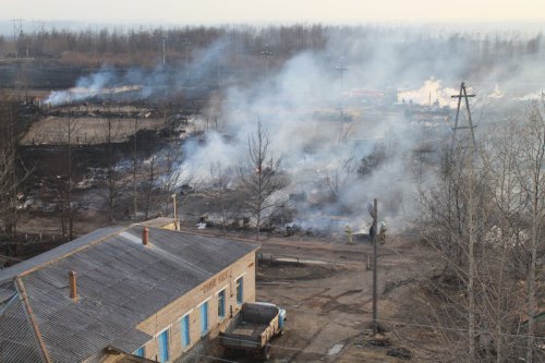 ПОЖАР В п.РАДУЖНЫЙ ЛОКАЛИЗОВАН